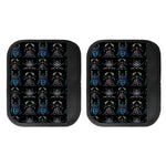 Ghost Samurai Mask Pattern Print Handle Covers
