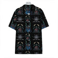 Ghost Samurai Mask Pattern Print Hawaiian Shirt