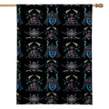 Ghost Samurai Mask Pattern Print House Flag