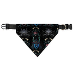 Ghost Samurai Mask Pattern Print Over The Collar Dog Bandana
