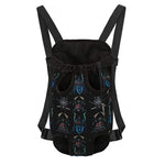 Ghost Samurai Mask Pattern Print Pet Carrier Backpack