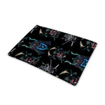 Ghost Samurai Mask Pattern Print Pet Cooling Mat Cover