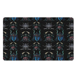 Ghost Samurai Mask Pattern Print Polyester Doormat
