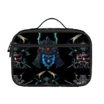 Ghost Samurai Mask Pattern Print Portable Lunch Bag