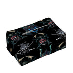 Ghost Samurai Mask Pattern Print Rectangle Tissue Box Cover