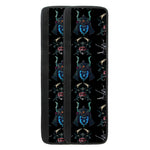 Ghost Samurai Mask Pattern Print Refrigerator Handle Covers