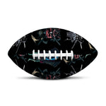 Ghost Samurai Mask Pattern Print Rugby Ball