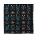Ghost Samurai Mask Pattern Print Silk Bandana