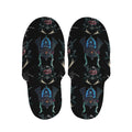 Ghost Samurai Mask Pattern Print Slippers
