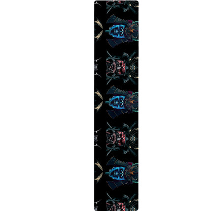 Ghost Samurai Mask Pattern Print Table Runner