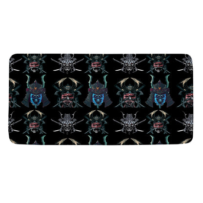 Ghost Samurai Mask Pattern Print Towel