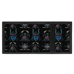 Ghost Samurai Mask Pattern Print Trifold Wallet