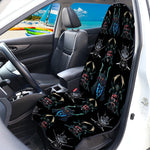 Ghost Samurai Mask Pattern Print Waterproof Car Seat Cover