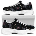 Ghost Samurai Mask Pattern Print White Chunky Shoes