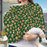 Gingerbread Cookies Pattern Print Baby Seat Cover