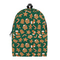 Gingerbread Cookies Pattern Print School Backpack