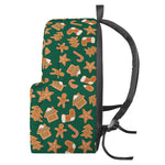 Gingerbread Cookies Pattern Print Backpack