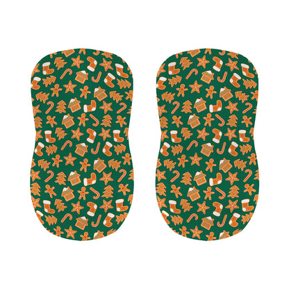 Gingerbread Cookies Pattern Print Bar Stool Covers