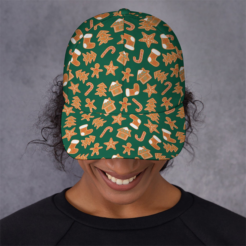 Gingerbread Cookies Pattern Print Baseball Cap
