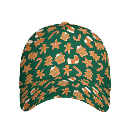 Gingerbread Cookies Pattern Print Baseball Cap