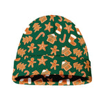 Gingerbread Cookies Pattern Print Beanie