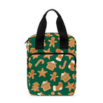 Gingerbread Cookies Pattern Print Bible Tote Bag