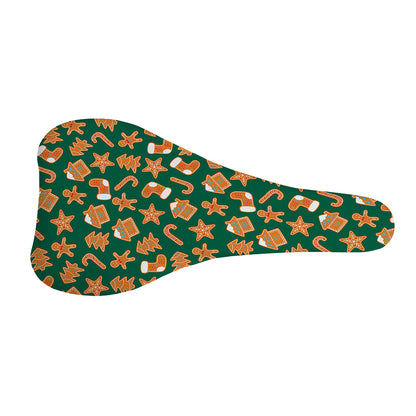 Gingerbread Cookies Pattern Print Bicycle Seat Cover