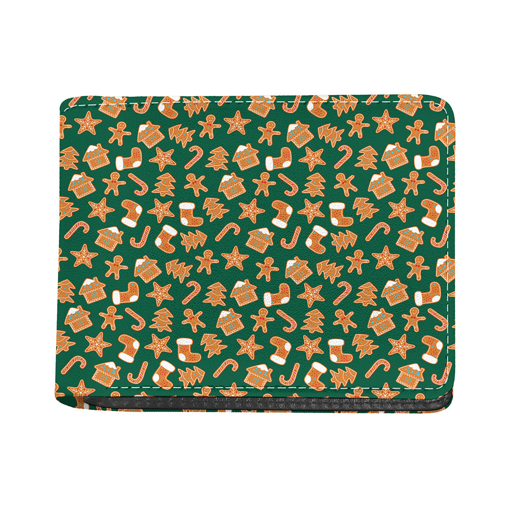 Gingerbread Cookies Pattern Print Bifold Wallet