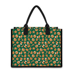 Gingerbread Cookies Pattern Print Canvas Tote Bag
