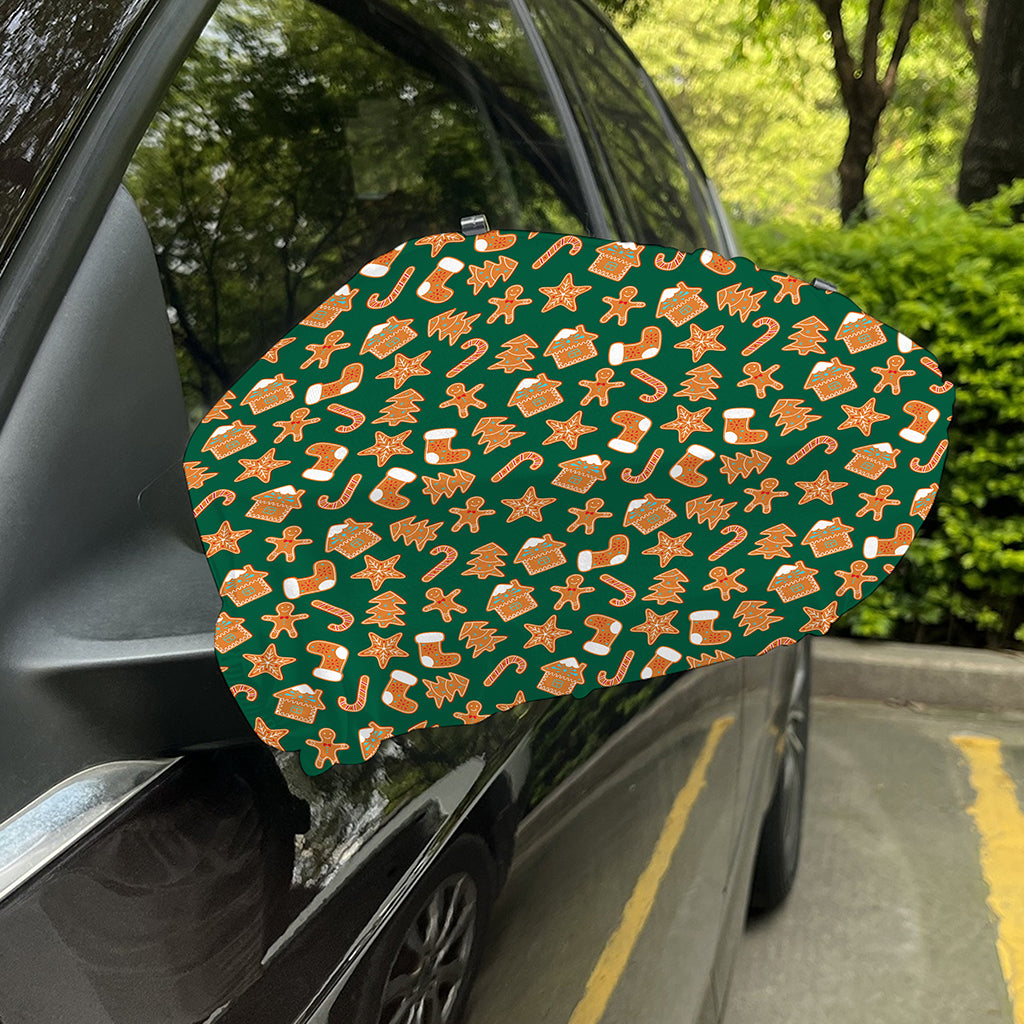 Gingerbread Cookies Pattern Print Car Side Mirror Covers