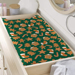 Gingerbread Cookies Pattern Print Changing Pad Cover