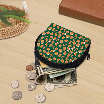 Gingerbread Cookies Pattern Print Coin Purse