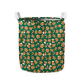 Gingerbread Cookies Pattern Print Collapsible Laundry Basket