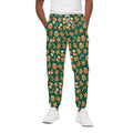 Gingerbread Cookies Pattern Print Cotton Sweatpants