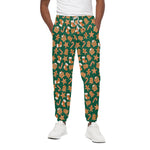 Gingerbread Cookies Pattern Print Cotton Pants