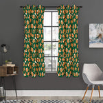 Gingerbread Cookies Pattern Print Curtain