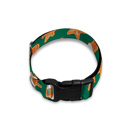 Gingerbread Cookies Pattern Print Dog Collar
