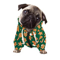 Gingerbread Cookies Pattern Print Dog Zip Up Hoodie