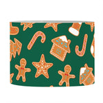 Gingerbread Cookies Pattern Print Drum Lamp Shade