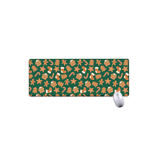Gingerbread Cookies Pattern Print Extended Mouse Pad