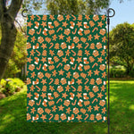 Gingerbread Cookies Pattern Print Garden Flag