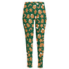 Gingerbread Cookies Pattern Print High-Waisted Pocket Leggings