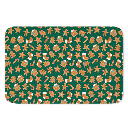 Gingerbread Cookies Pattern Print Indoor Door Mat