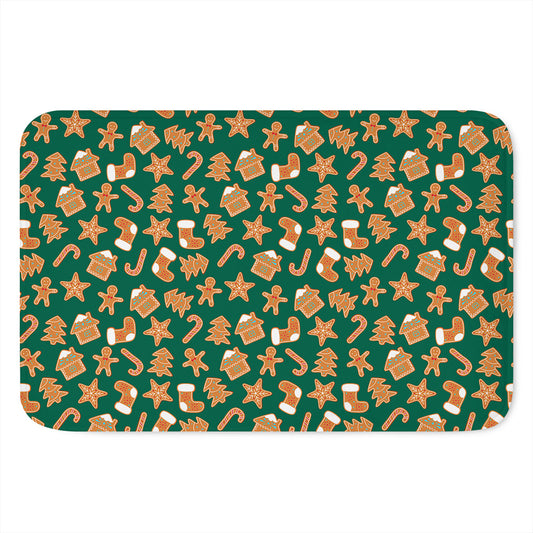 Gingerbread Cookies Pattern Print Indoor Door Mat