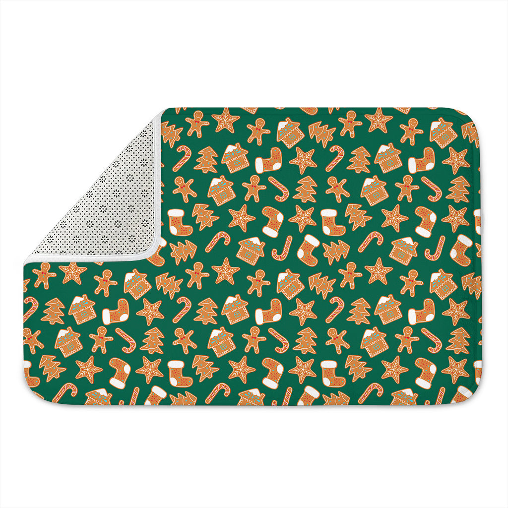 Gingerbread Cookies Pattern Print Indoor Door Mat