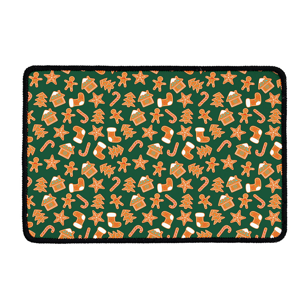 Gingerbread Cookies Pattern Print Kitchen Mat