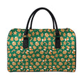 Gingerbread Cookies Pattern Print Leather Duffel Bag