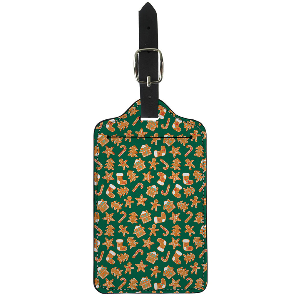Gingerbread Cookies Pattern Print Luggage Tag