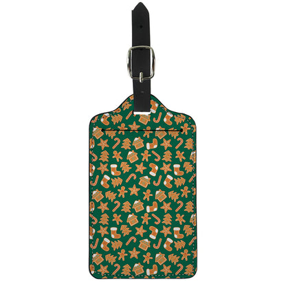 Gingerbread Cookies Pattern Print Luggage Tag