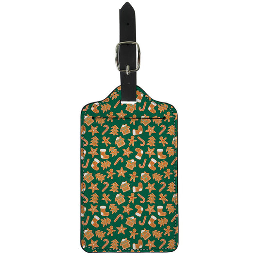 Gingerbread Cookies Pattern Print Luggage Tag